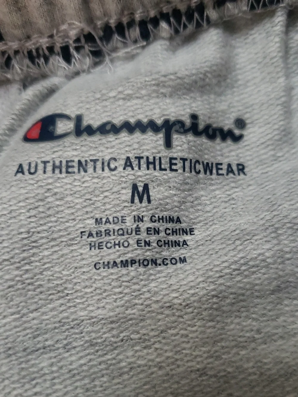 Champion Gray Shorts with Logo, Boys Medium